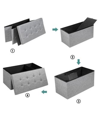 Foldable Storage with Removable Storage Bin