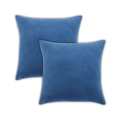 Stella Plush Velvet Throw Pillow Covers, 20"x 20", Set of 2