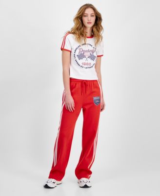 LOVE TRIBE JUNIORS RACING SHORT SLEEVE BABY T SHIRT TRACK PANTS 