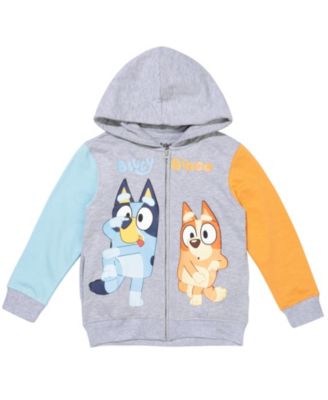 & Bingo Fleece Zip-Up Raglan Hoodie Toddler| Child Boys