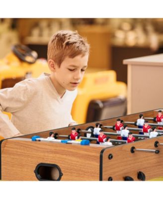 Space Saving Table Football with Durable Handle and 2 Footballs