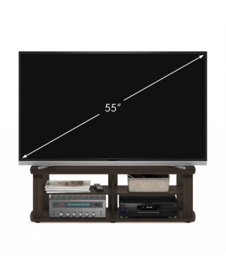 Mid-century 3-Tier Entertainment Center TV Stand for TVs up to 45"