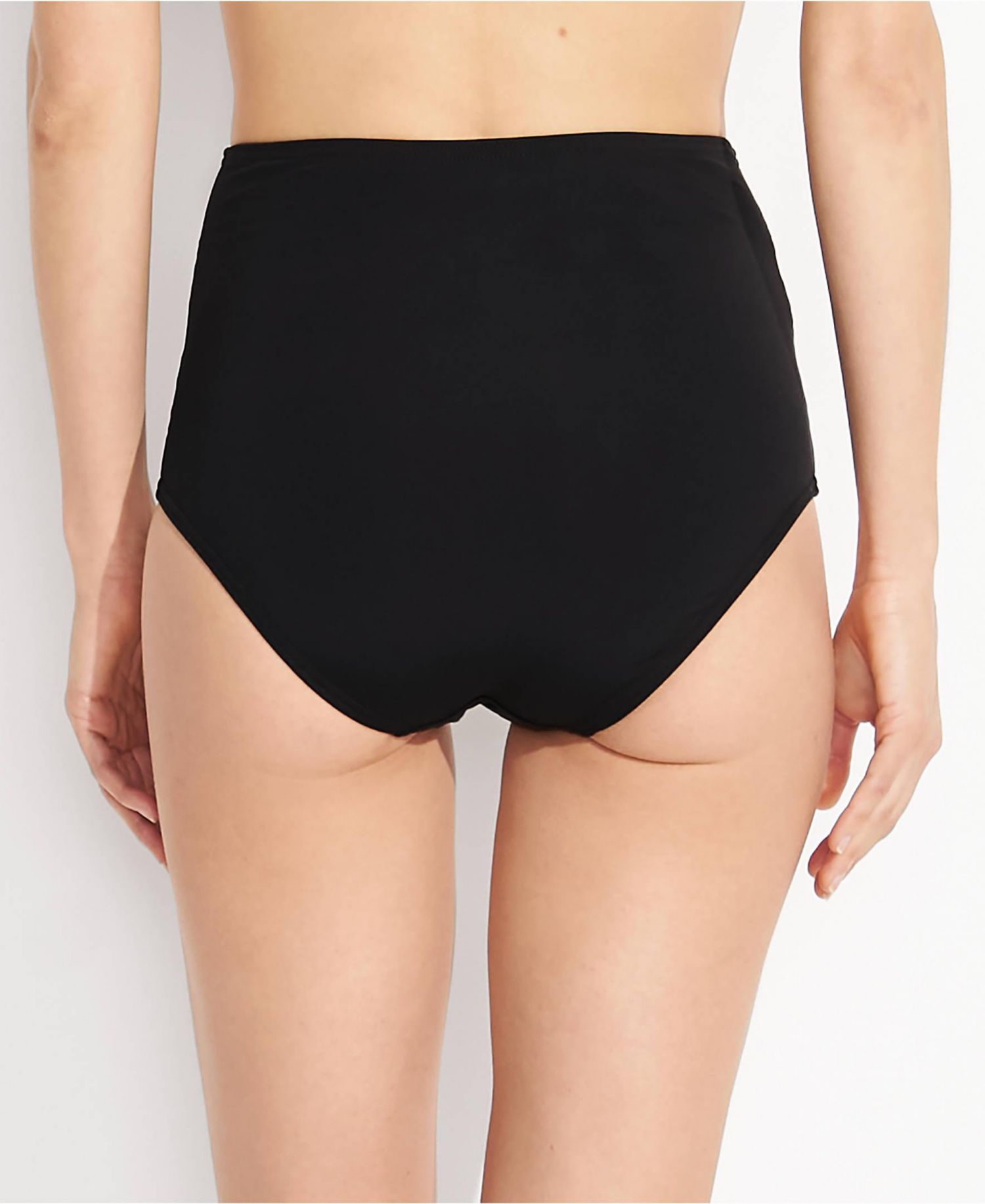 Plus Size Sculpting Suit Chlorine Resistant Targeted Control Retro High Waisted Bikini Swim Bottoms