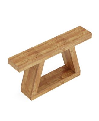 1 Pc Wood Console Table 55 Inch Farmhouse Rustic Sofa Table Storage Industrial Entryway Hallway Living Room