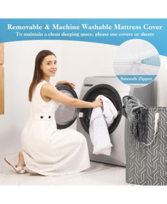 Twin Size 3 Inch Gel-Infused Memory Foam Mattress Topper with Removable Cover