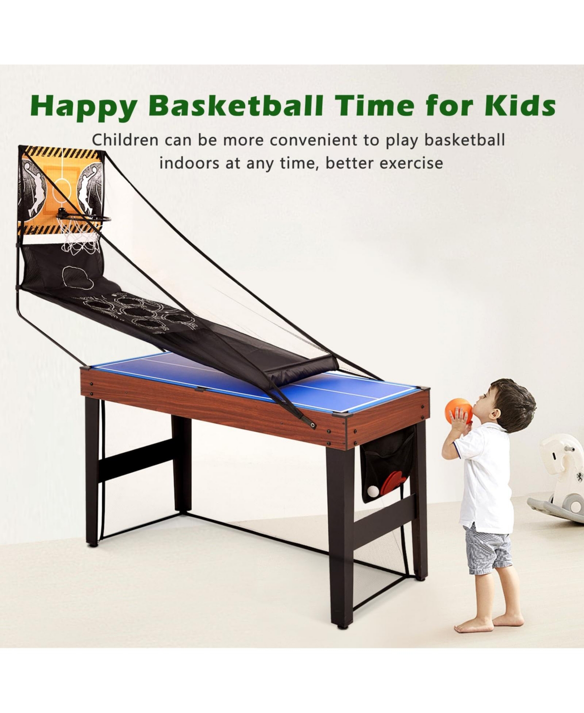 Sugift Multi Game Table, 9 in 1 Combo Game Table, Arcade Combination Game Table Set with Billiards, Ping Pong, Hockey, Basketball, Bean Bag and F