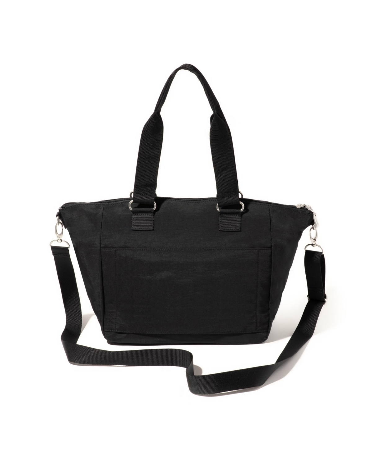 Baggallini All-day Removable Pouch Tote In Black,flower Market