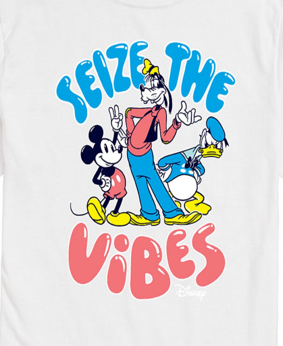 Airwaves Men's Disney Seize The Vibes Short Sleeve Tee In White