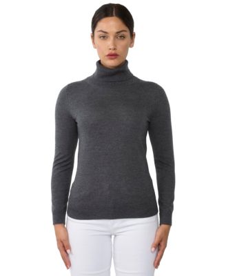 Women's 100% Cashmere Turtleneck Sweater | Tissue Weight Cashmere Sweaters
