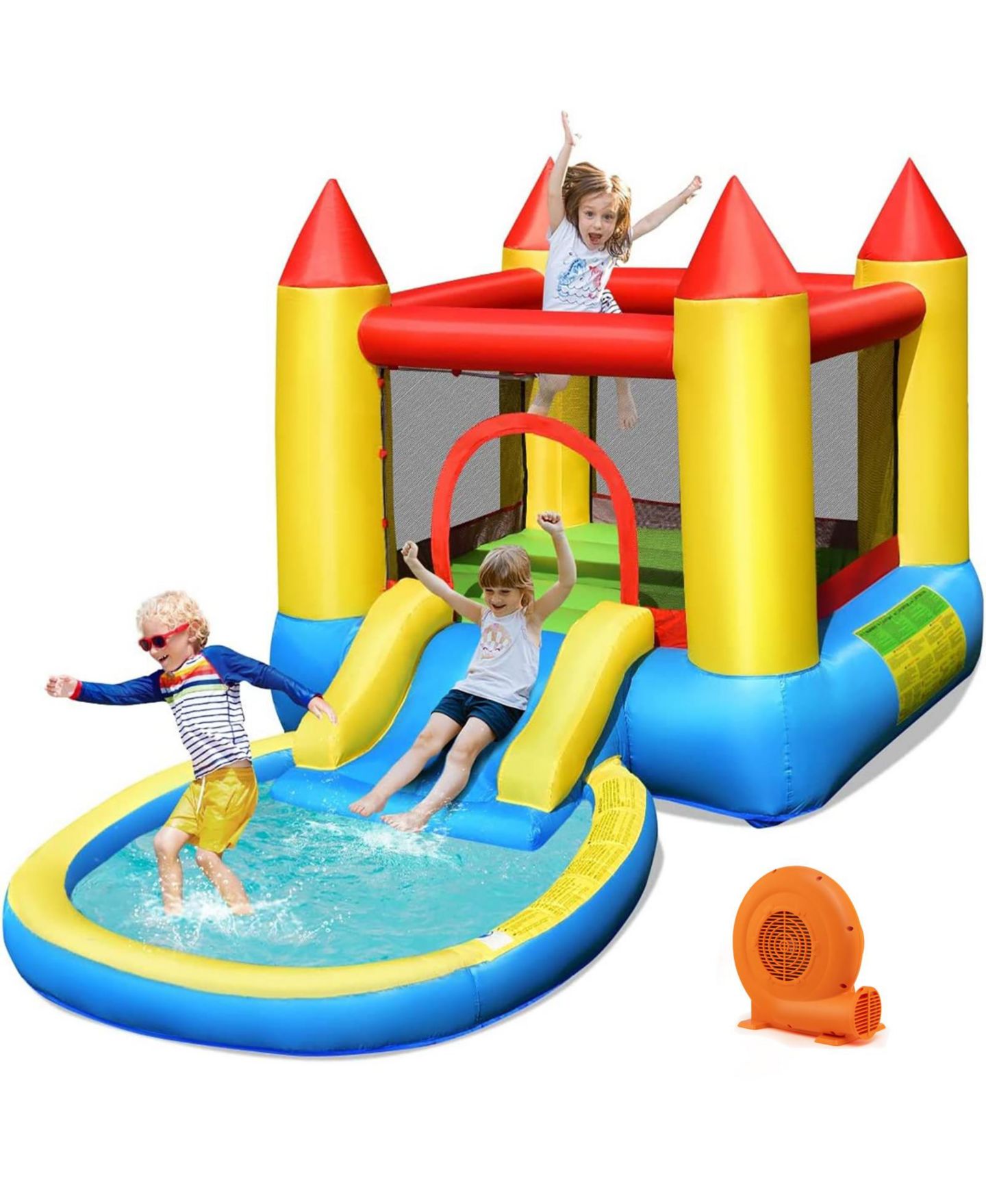 Детская игрушка GOUUN Inflatable Kids Slide Bounce House with 550w Blower — фото 8