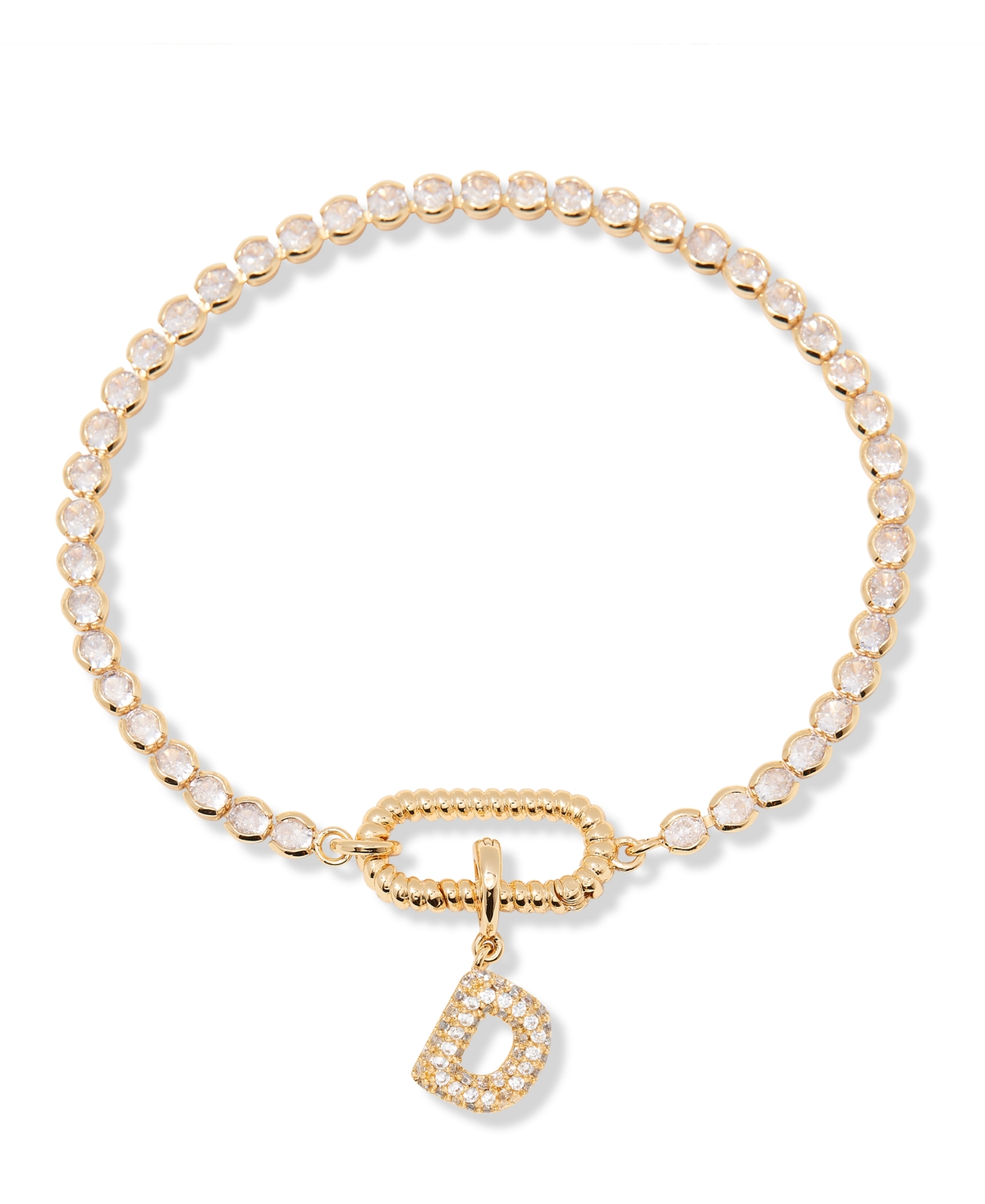 Brook & York Petra Initial Tennis Bracelet In Letter D