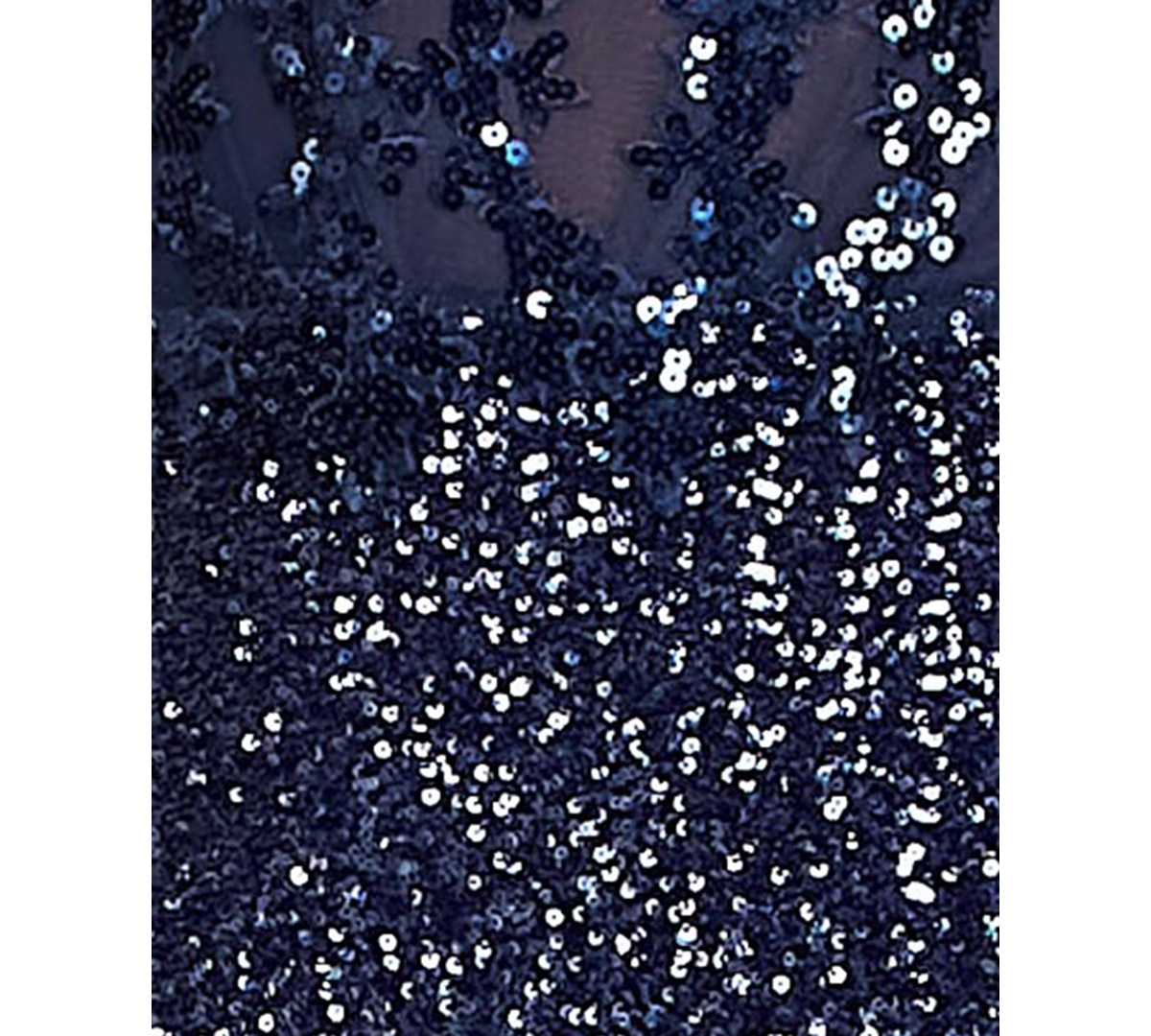 CITY STUDIOS JUNIORS' SEQUIN SIDE-SLIT LACE-UP GOWN 