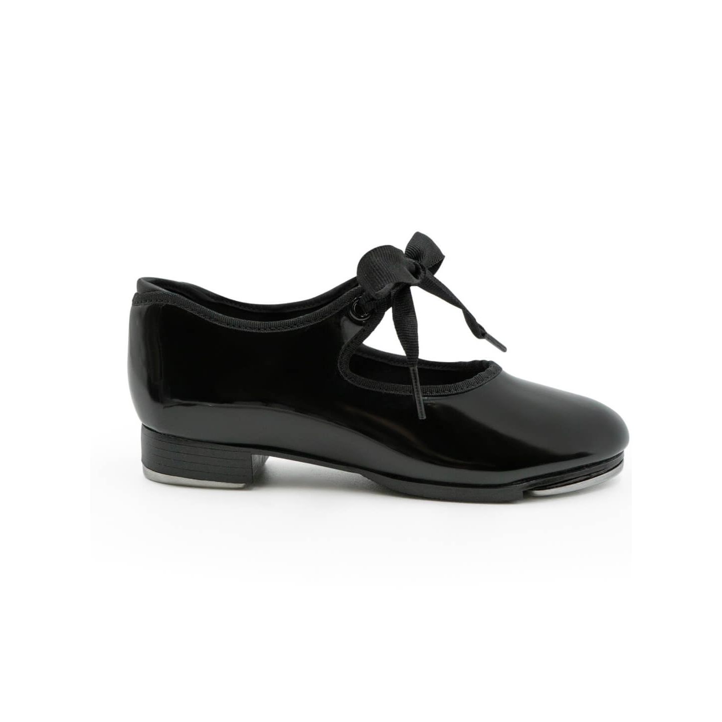 Обувь Capezio Jr. Tyette Tap Shoe для девочек, цвет: Чёрный лаковый — фото 4