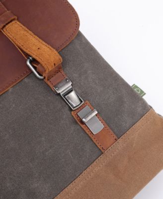 Stone Creek Waxed Canvas Large Messenger Bag