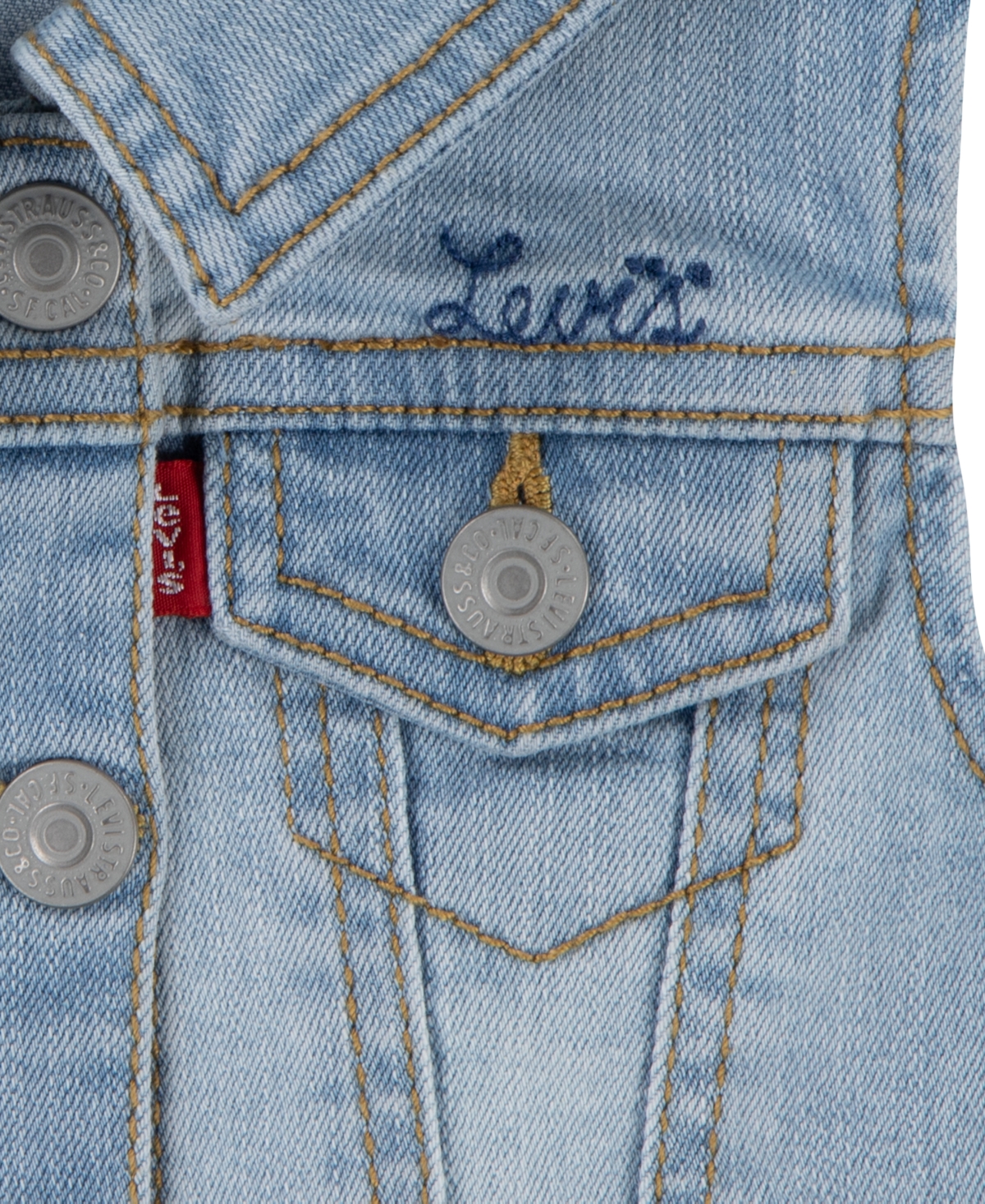 LEVI'S BABY GIRLS TEE, VEST AND FLARED LEGGINGS, 3-PIECE SET 