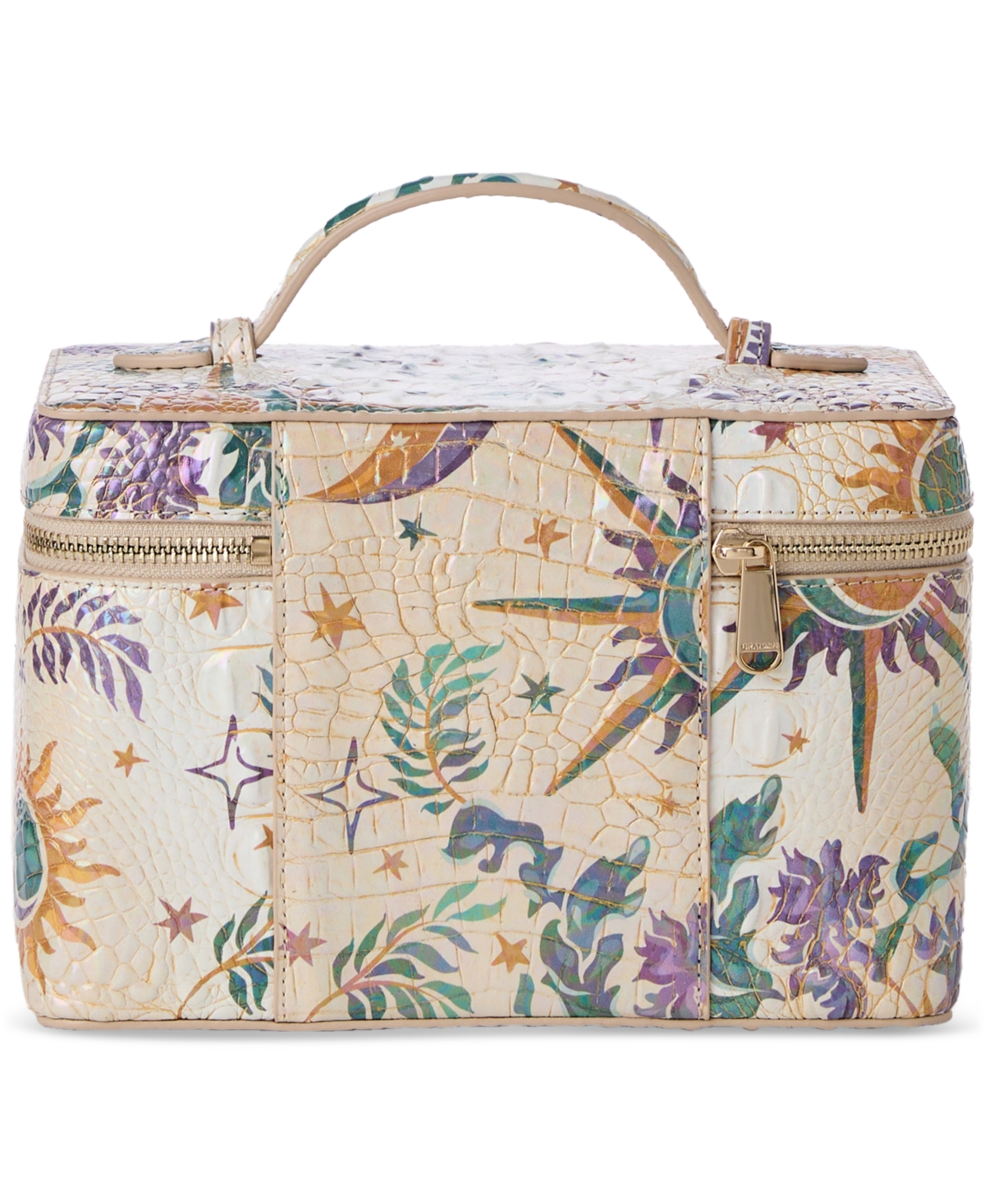 Brahmin Charmaine Small Leather Cosmetic Case In Vitality