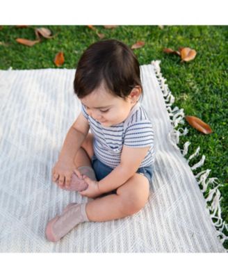 Toddler First Walk Sock Shoes - Cable Brandy Rose