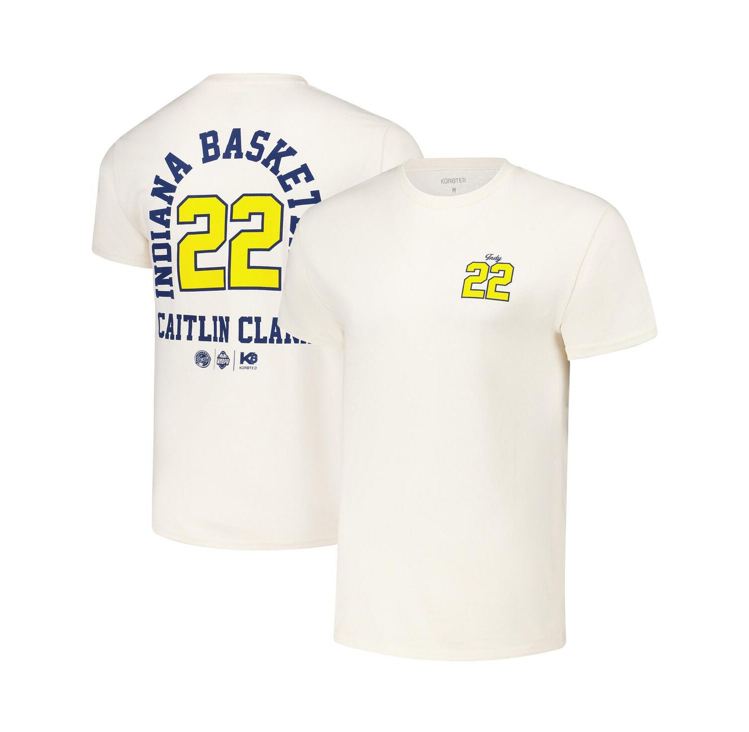 Men's and Women's Caitlin Clark Cream Indiana Fever Player ID Arch T-Shirt