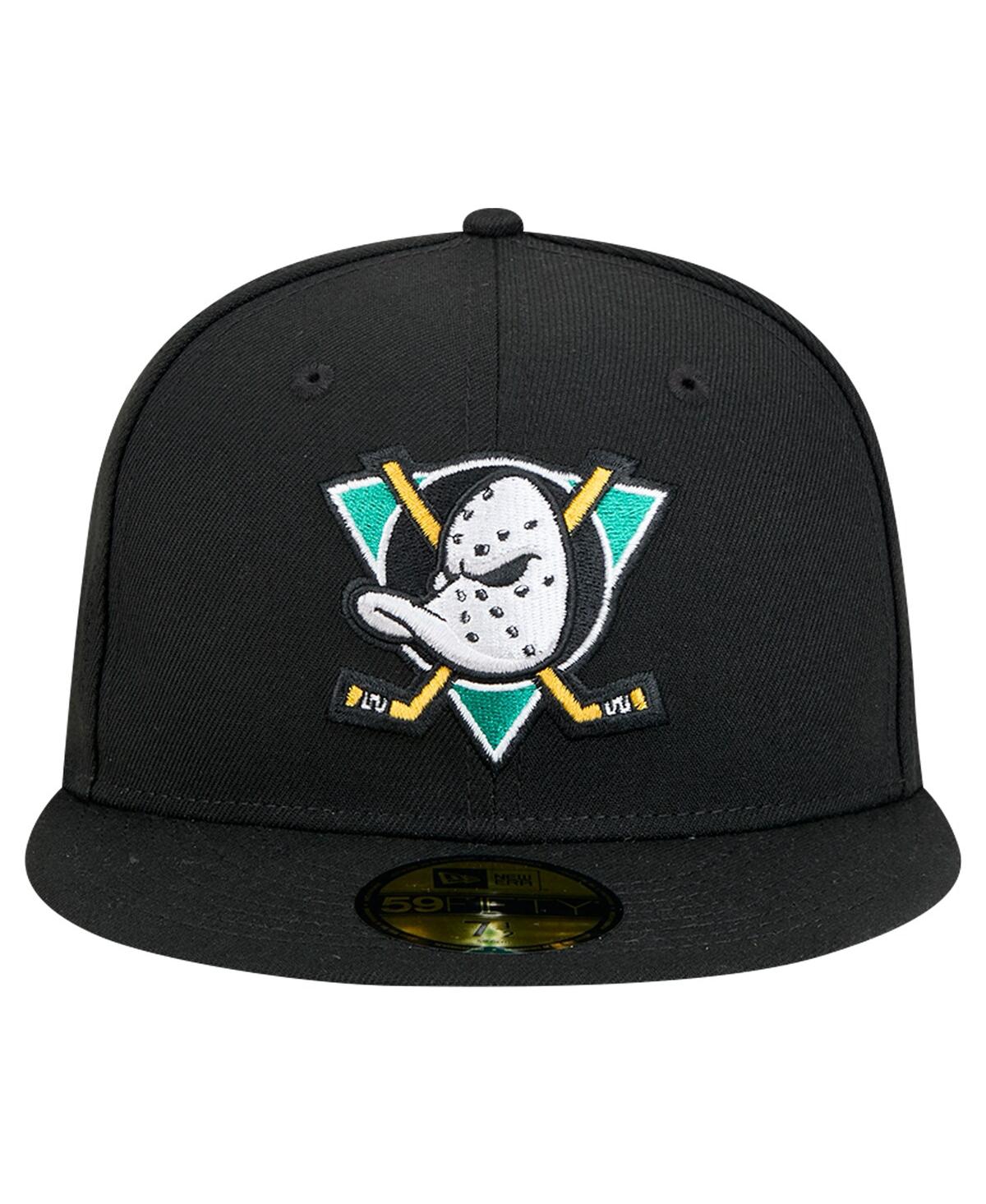 New Era Men's Black Anaheim Ducks Core 59fifty Fitted Hat In Black