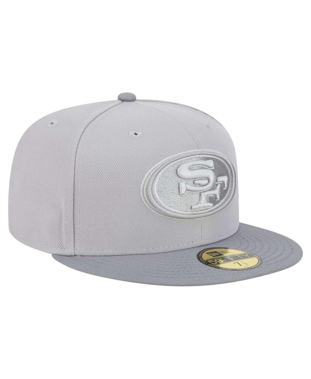 New Era Men'sGraphite San Francisco 49ers Iron Cloud 59FIFTY Fitted Hat - Gray, Graphite