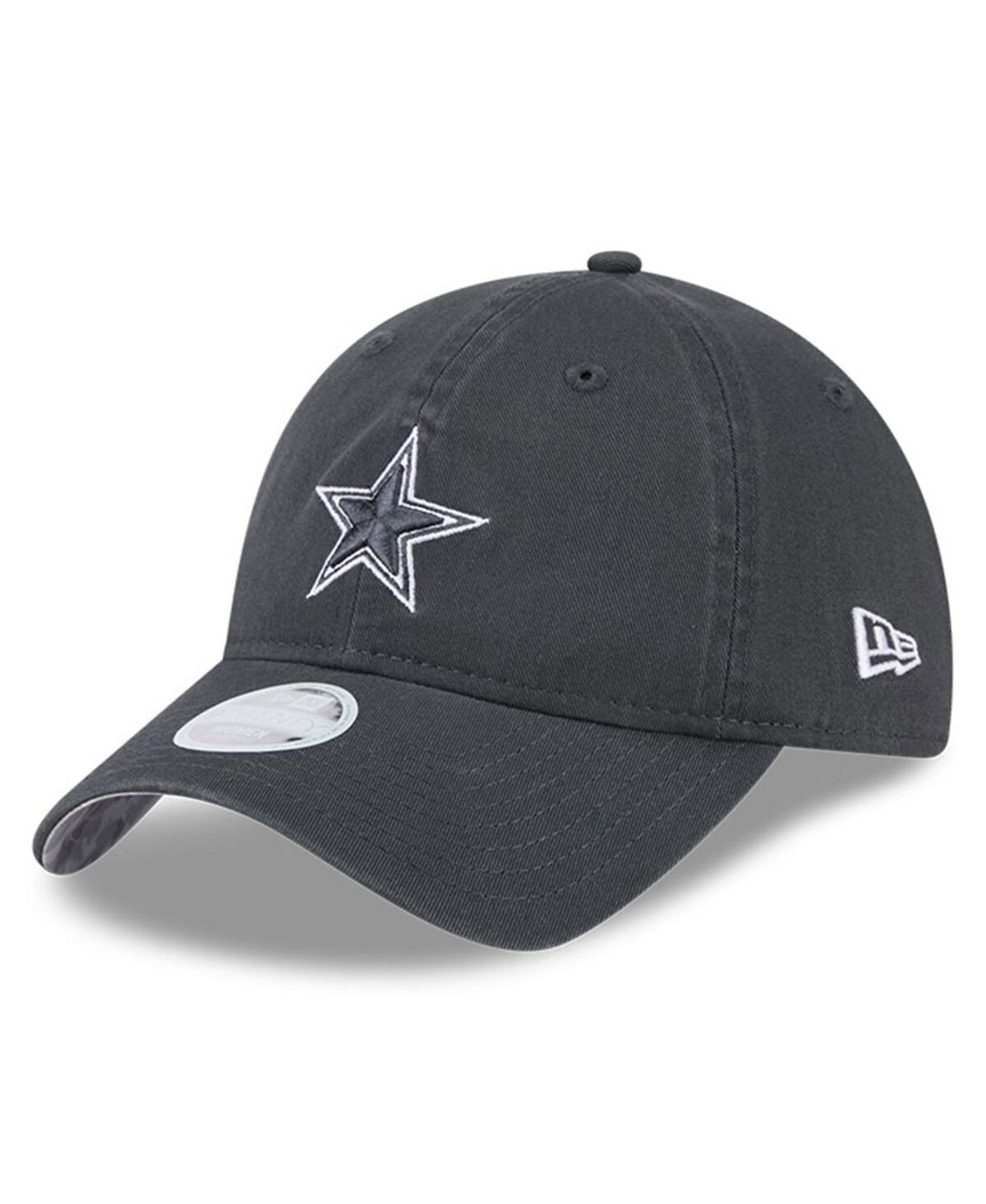 Shop New Era Women's Graphite Dallas Cowboys 2024 Salute To Service 9twenty Adjustable Hat