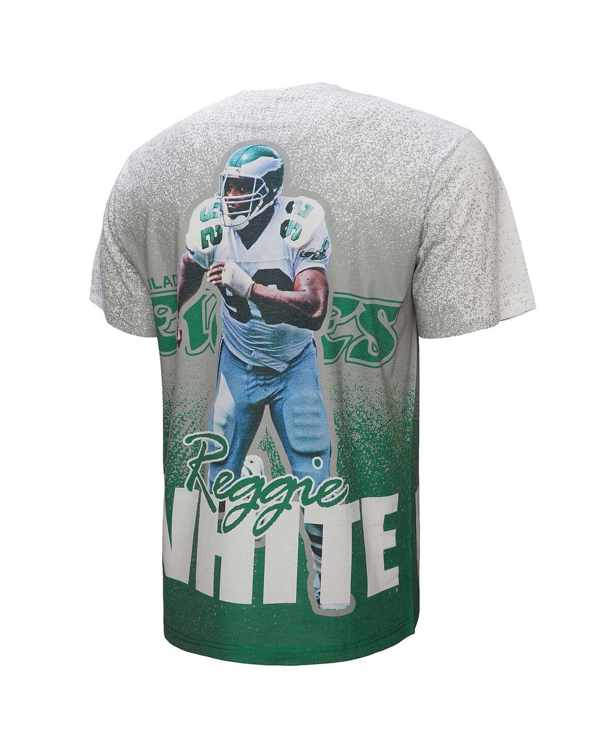 Mitchell & Ness Men's Reggie White Gray Philadelphia Eagles Burst Retired Player T-shirt In Gray