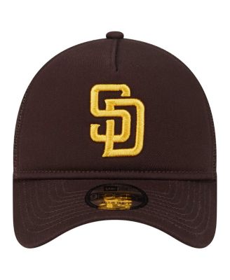 Men's Brown San Diego Padres 9FORTY A-Frame Trucker Adjustable Hat