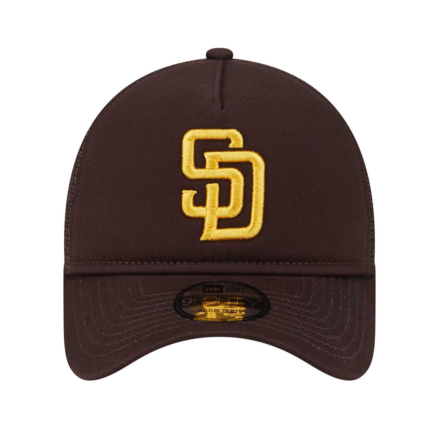 Men's Brown San Diego Padres 9FORTY A-Frame Trucker Adjustable Hat