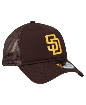 Men's Brown San Diego Padres 9FORTY A-Frame Trucker Adjustable Hat