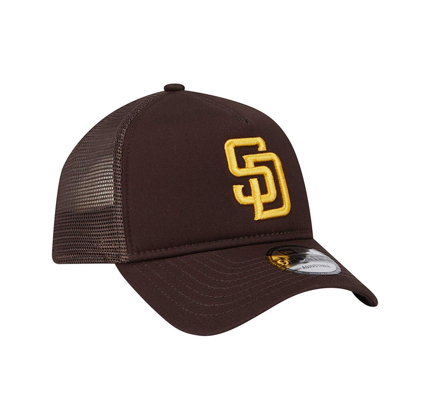 Men's Brown San Diego Padres 9FORTY A-Frame Trucker Adjustable Hat