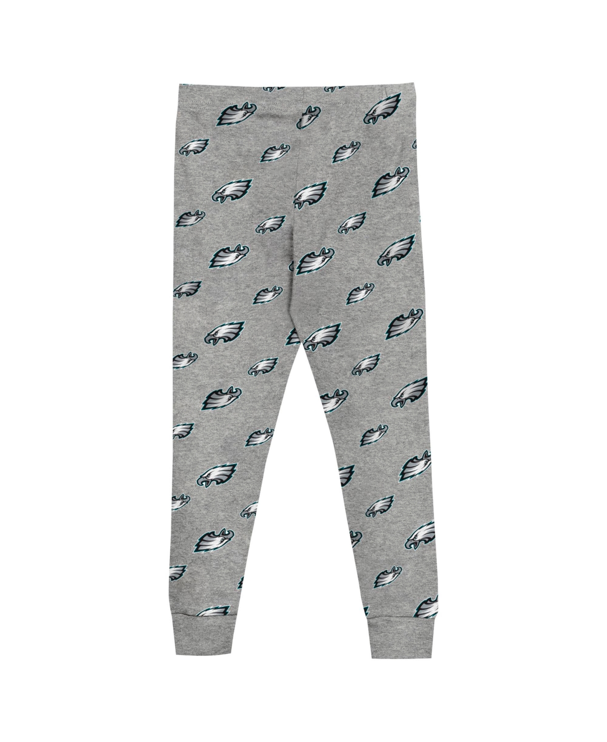 Outerstuff PreschoolPhiladelphia Eagles Long Sleeve T-Shirt and Pants Sleep Set - Heather Gray