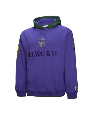Men's Purple Milwaukee Bucks Hardwood Classics Team OG 3.0 Pullover Hoodie