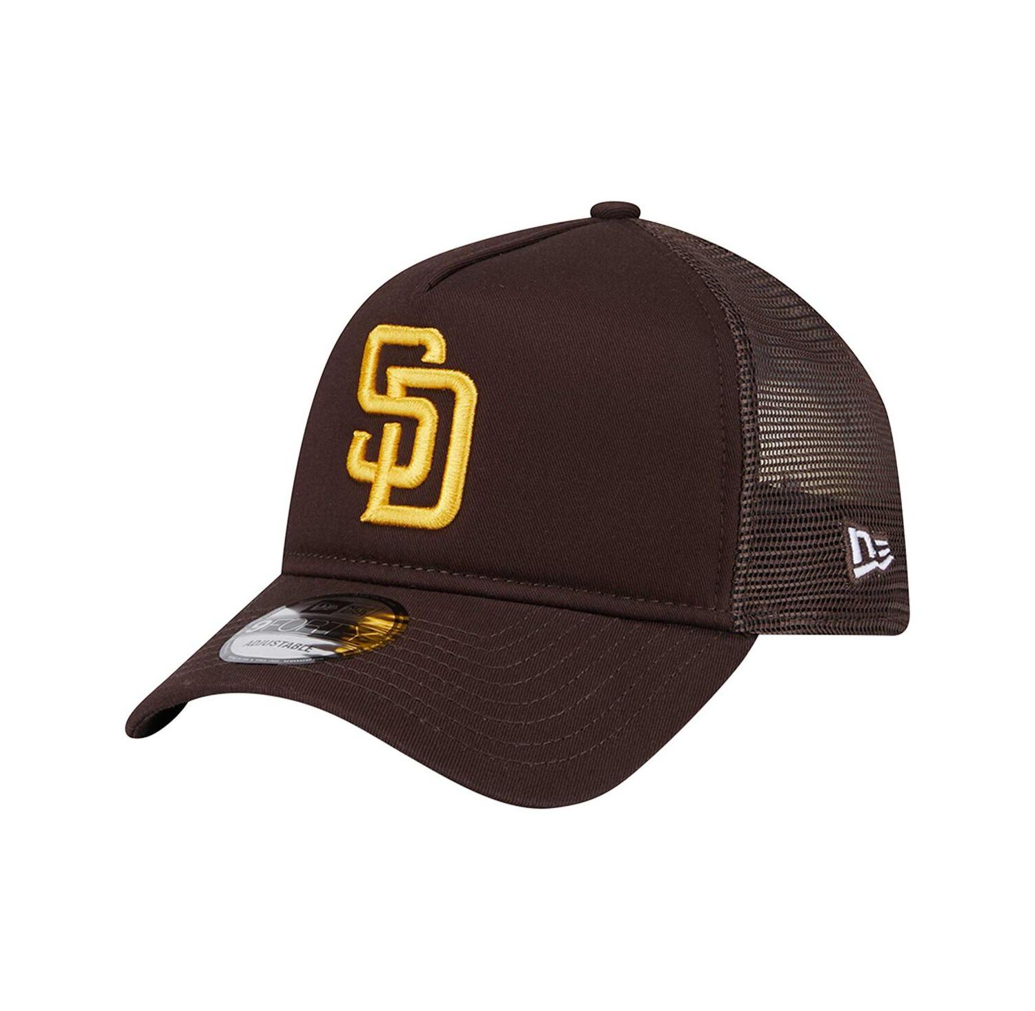 Men's Brown San Diego Padres 9FORTY A-Frame Trucker Adjustable Hat