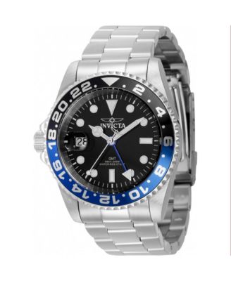 Men's 43962 Pro Diver Quartz 3 Hand Black Dial Watch