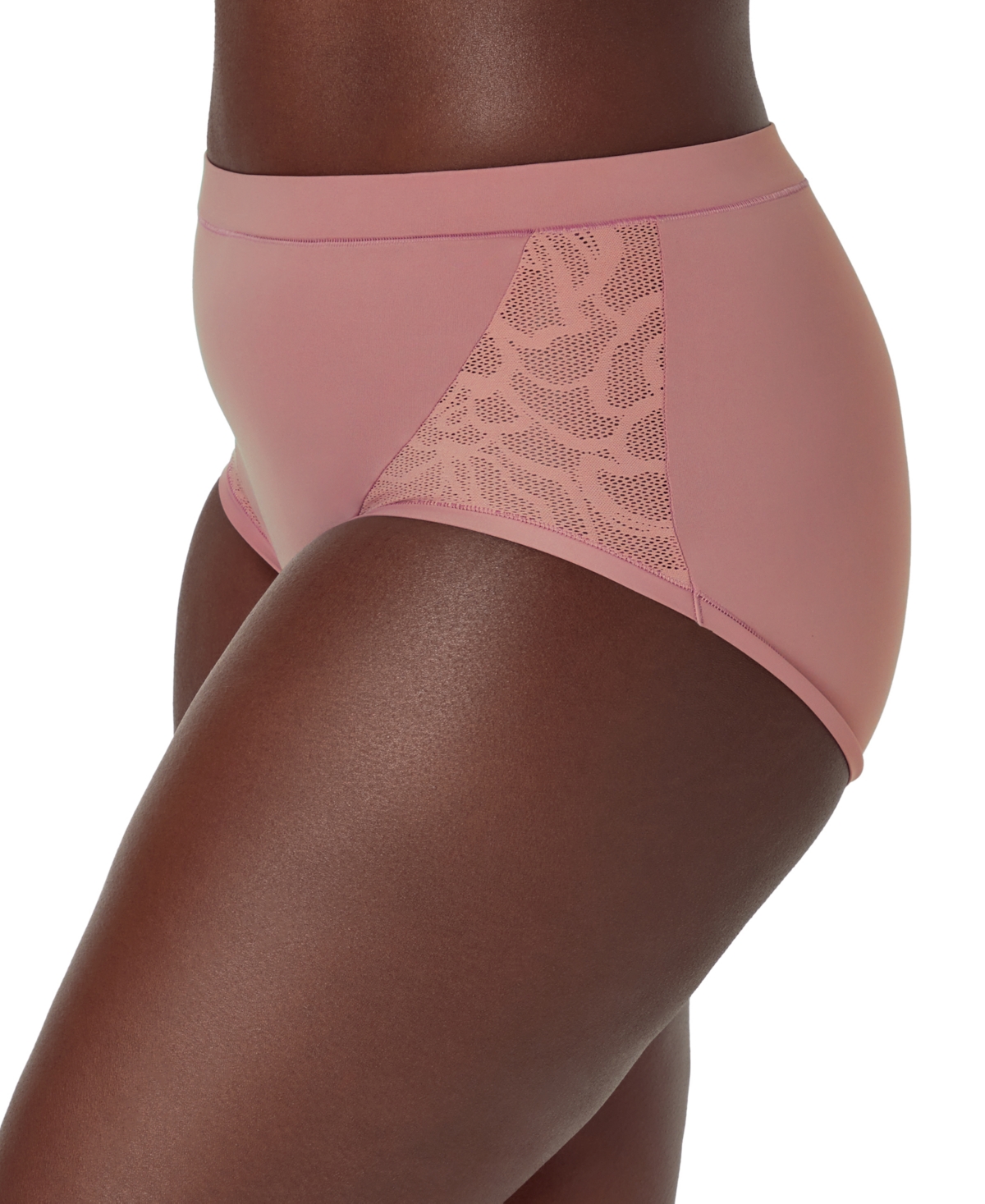 Bali 's Women's Coolest Smoothing High-waist Brief Underwear Dfcsbf In Smokey Purple Mauve Rfk