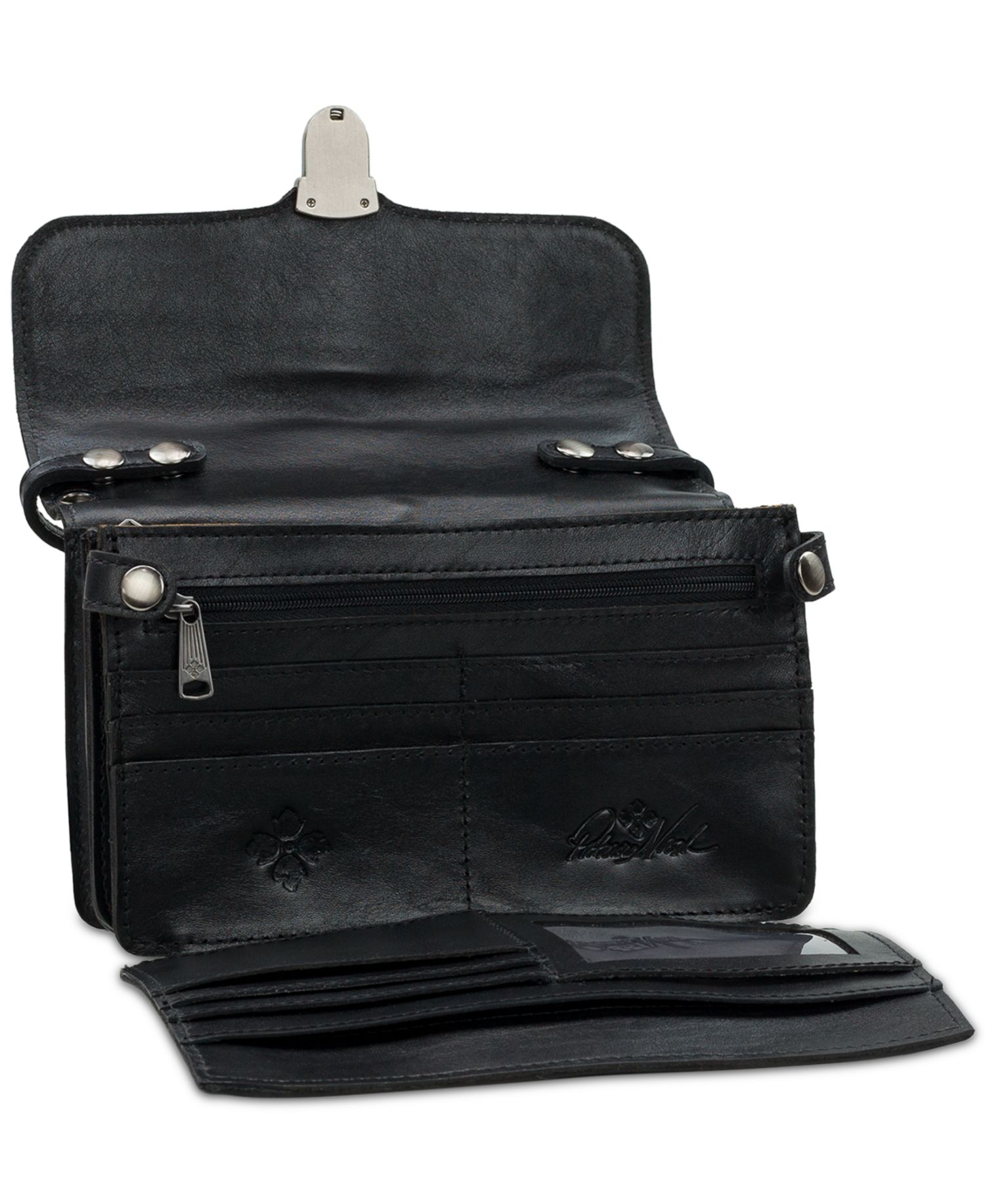 Bianco Small Leather Crossbody Organizer