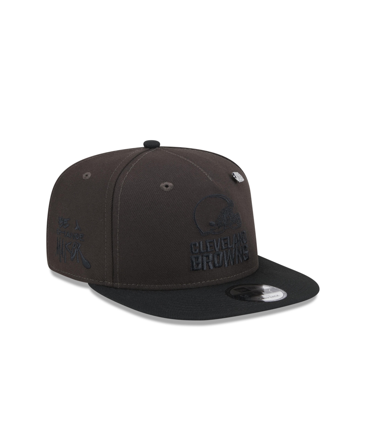 New Era Men's Brown Cleveland Browns 2024 Inspire Change A-frame 9fifty Snapback Hat In Brown,black