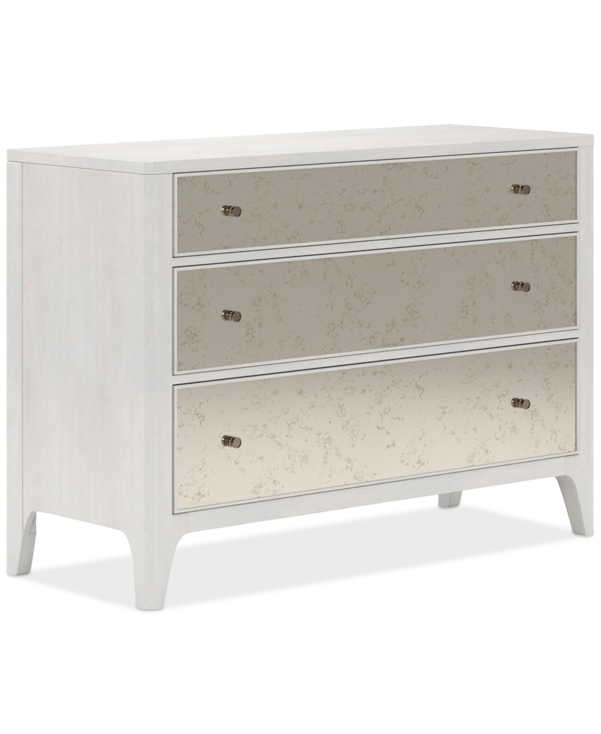 Macy's Mezzanine 3-drawer Chest In Light Grey