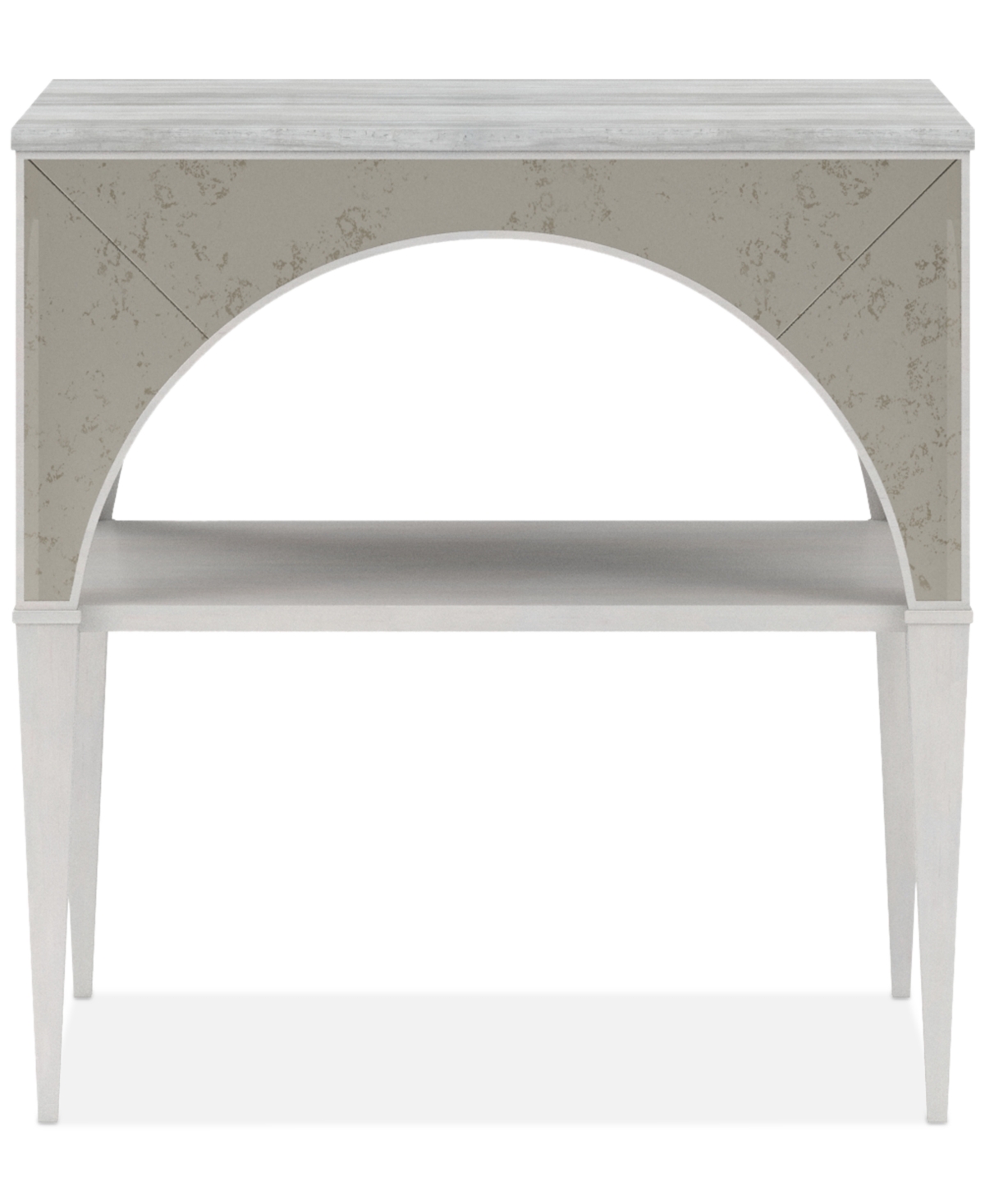 Macy's Mezzanine Night Table In Light Grey