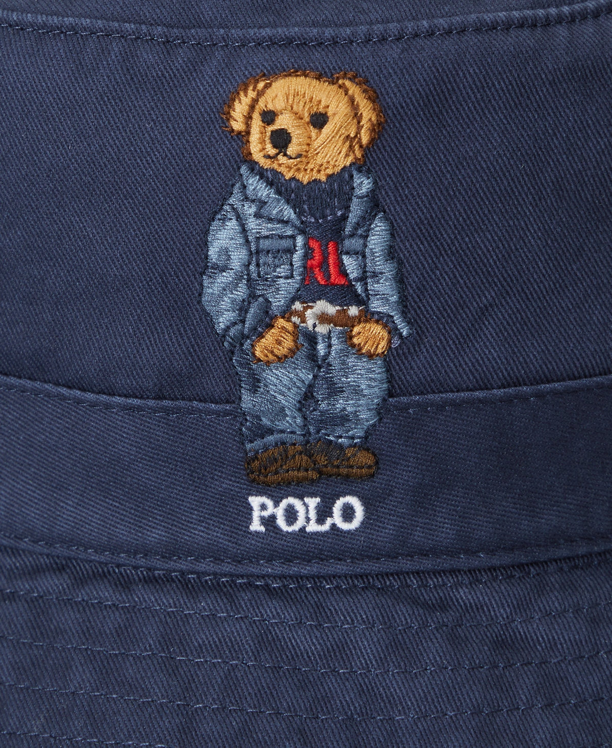 Polo Ralph Lauren Polo Bear Twill Bucket Hat In Navy