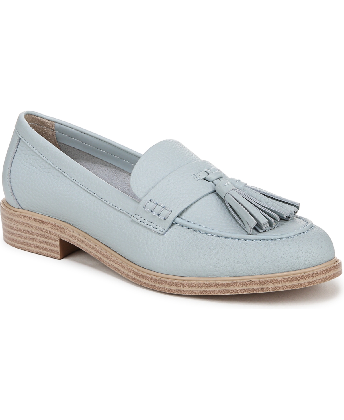 Women's Carolyn Low Profile Tassel Loafers - Soft Blue Leather
