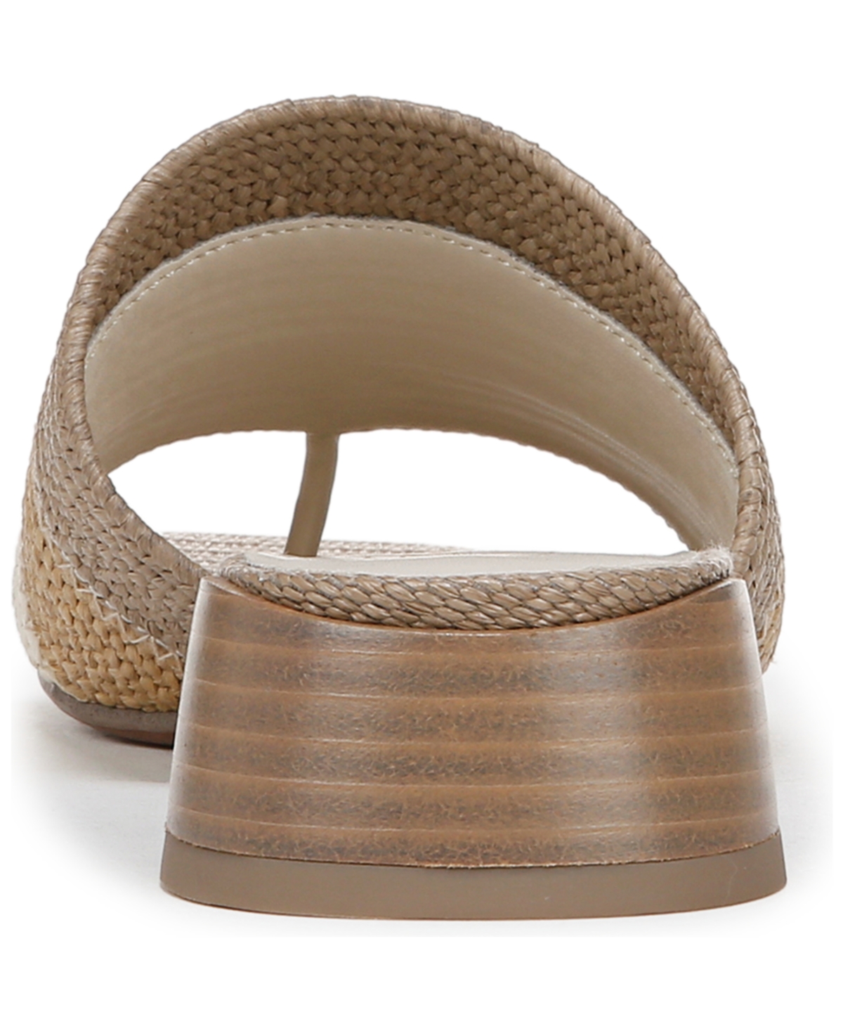 Franco Sarto Women's Loran Stacked Heel Slide Dress Sandals In Multi Beige Raffia