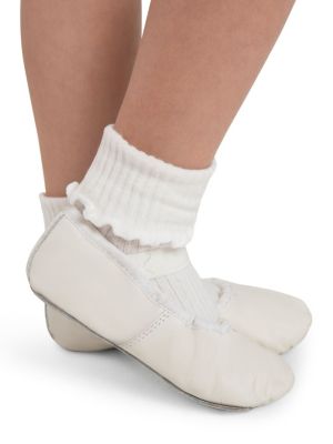 Girls Daisy Ballet Shoe White