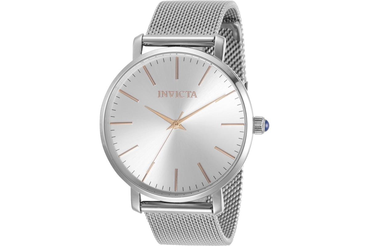 Women's 31068 Angel Quartz 3 Hand Silver Dial Watch - Silver