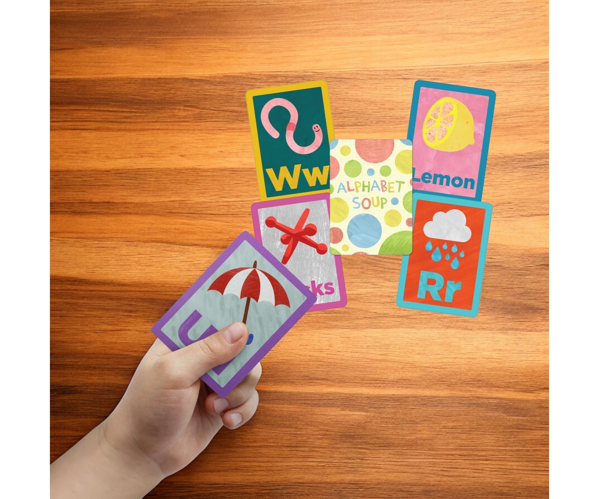 Slickblue Alphabet Soup Matching & Memory Card Game - Fun and Educational for Kids of All Ages