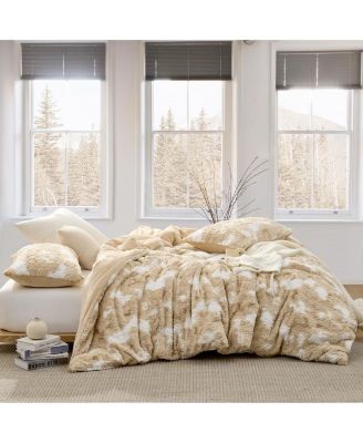 Puppy Love - Coma Inducer Oversized Comforter Set - Tan and White