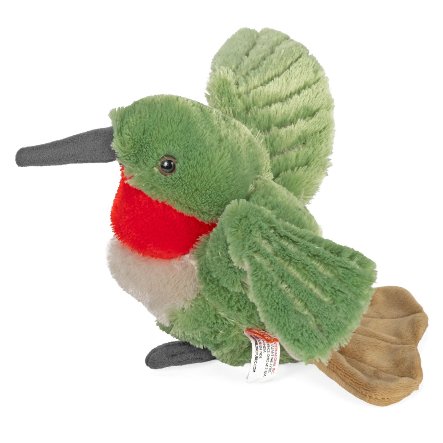 Детская мягкая игрушка Wild Republic Hummingbird, Cuddlekins Mini, Stuffed Animal, 8 Inches, Gift for Kids, Plush Toy, Fill is Spun Recycled Water Bottles — фото 2