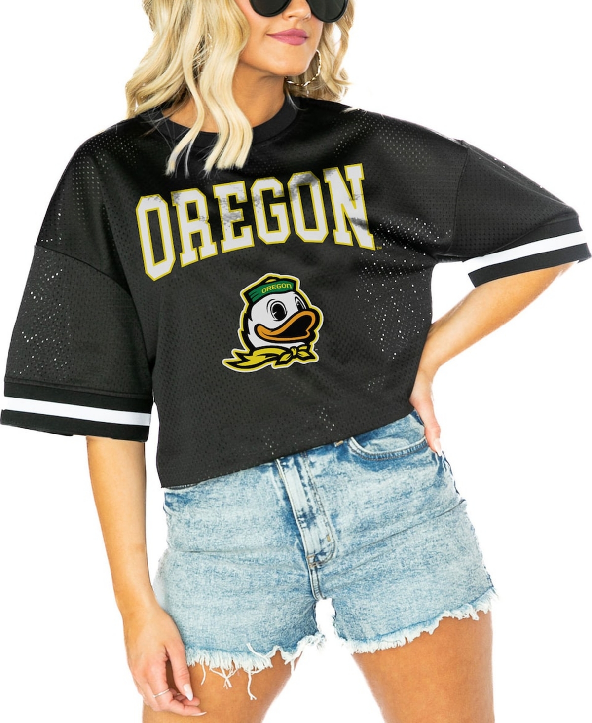 Gameday Couture Women's Black Oregon Ducks Game Face Fashion Jersey In Black
