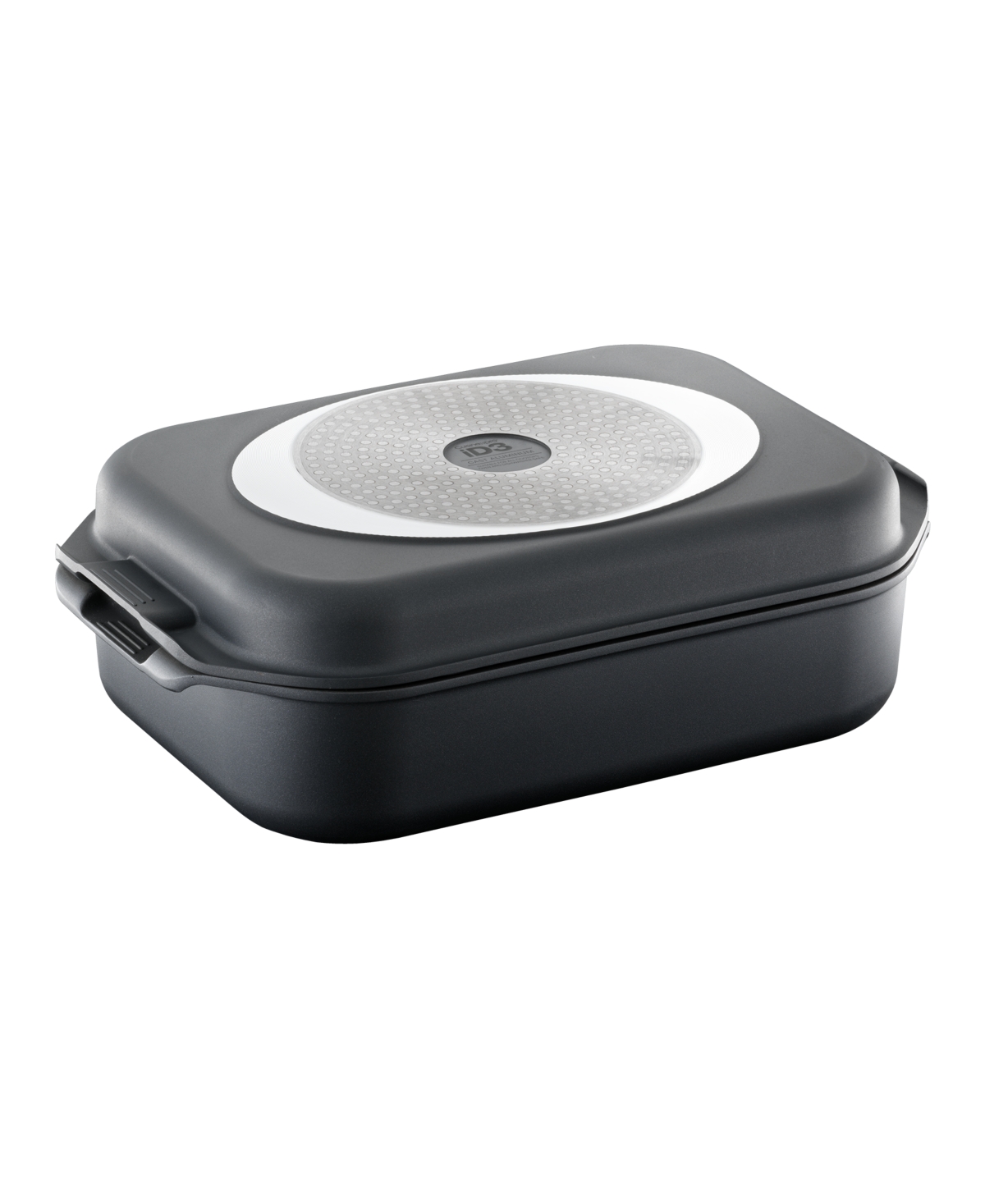 Cuisine::pro Id3 13" Hard Anodized Cast Roaster In Black