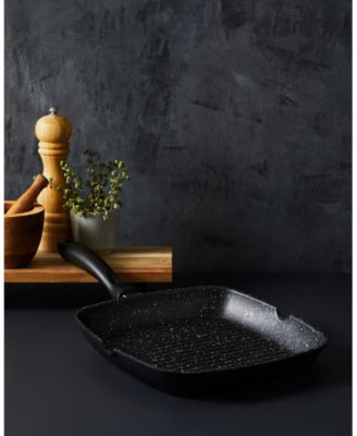 STONE 11"x11" Cast Aluminum Grill Pan